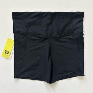 All in Motion Women's Effortless Support Bike Shorts 6"  Black L: Moisture Wic